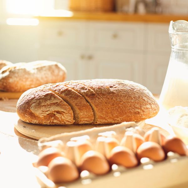 Ingredients for Homemade Bread